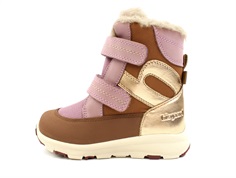Bisgaard light purple winter boot Spencer with Velcro and TEX
